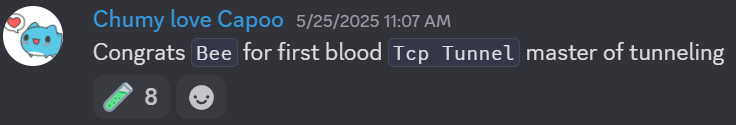 tcp tunnel first blood
